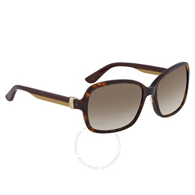 SALVATORE FERRAGAMOTortoise Oval Sunglasses SF606S 214