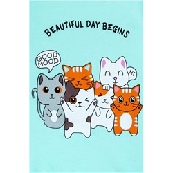 Хлопковая футболка для девочки Bonito