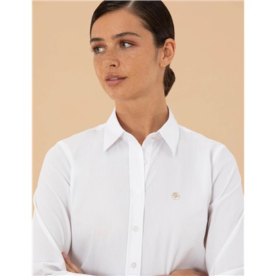 Beyaz Slim Fit Uzun Kollu Gömlek