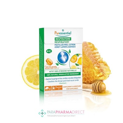 Puressentiel Respiratoire Pastilles Miel - Citron x20