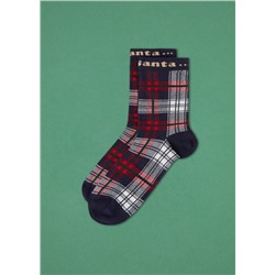 Kurze Socken mit Muster Weihnachten Family für Herren