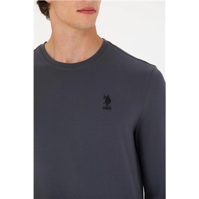 Erkek Antrasit Basic Sweatshirt