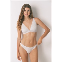 Sujetador halter FANTASTIC algodón gris