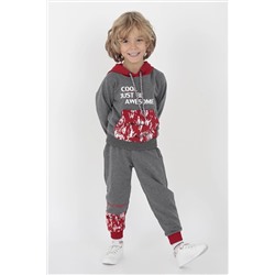 AHENGİM Kids Ak15015 Erkek Cool Baskılı Eşofman Takım 1-2-10001071