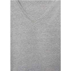 Camiseta algodón cuello pico