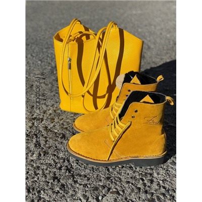 AB.Z. 27001/2 OCRA — С ДВОЙНЫМИ ШНУРКАМИ+PELLE MOCHILA AMARILLO