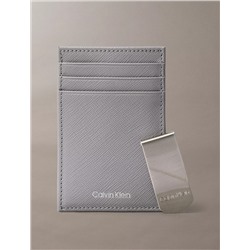 Refined Saffiano Card Case + Money Clip