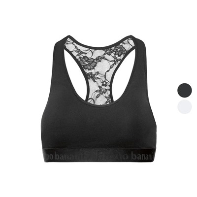 Bruno Banani Damen Bustier, mit Spitzeneinsatz im Rückenteil
