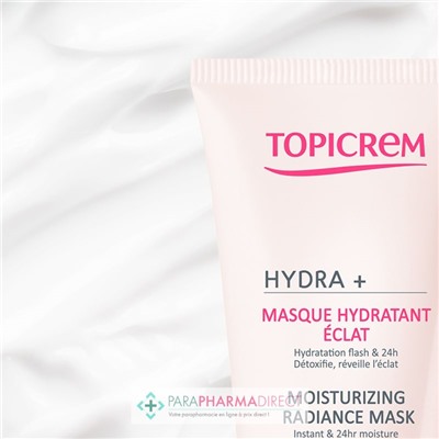 Topicrem Hydra+ - Masque Hydratant Eclat - Peaux Sensibles Déshydratées 50 ml