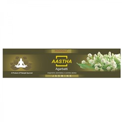 PATANJALI Aastha Agarbatti Jasmine  Благовоние жасмин 18шт