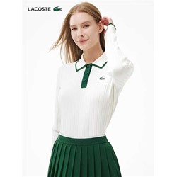 Женское классическое поло с длинным рукавом LACOST*E ОРИГИНАЛ!