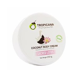 Крем для тела на основе масла кокоса Sacred Lotus от Tropicana 250 гр / Tropicana Coconut Body Cream Sacred Lotus 250 g