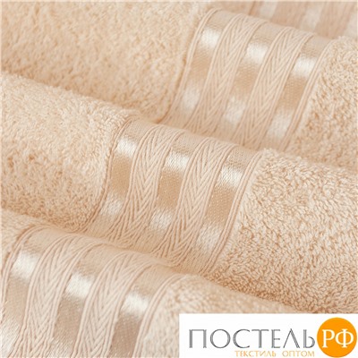 (1020) Полотенце 100х150 см Dome Harmonika Махра 440 г/м2, 1020 Светло-Бежевый