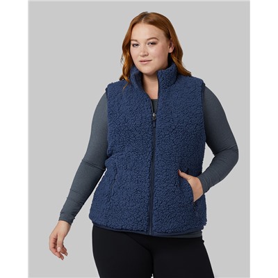 WOMEN'S REVERSIBLE SHERPA-LINED VEST