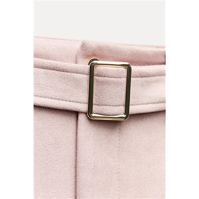 FAUX SUEDE SKIRT WITH BELT