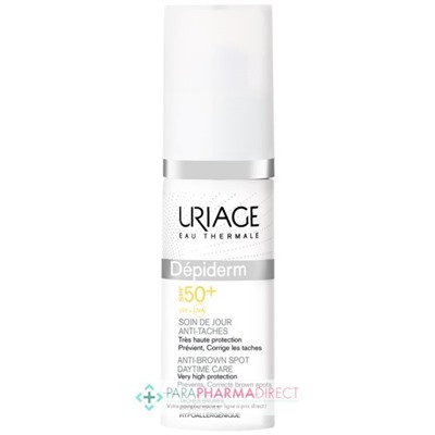 Uriage Dépiderm - Soin de Jour Anti-Tâches - SPF50+ - Hypoallergénique - 30 ml