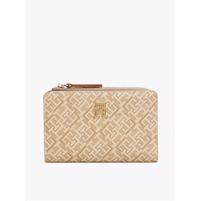 Monogram Snap-Closure Bifold Wallet