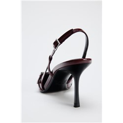 POCAS UNIDADES ZAPATO TACÓN TIRAS HEBILLA