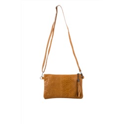 Bandolera de piel Camel - Firenze Artegiani
