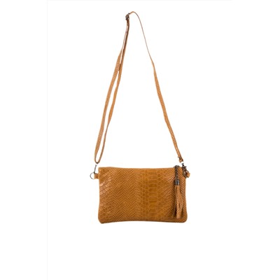 Bandolera de piel Camel - Firenze Artegiani