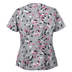 UA Nature's Heart Silver Scrub Top