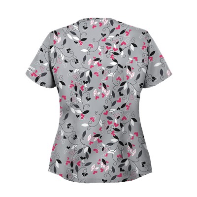 UA Nature's Heart Silver Scrub Top