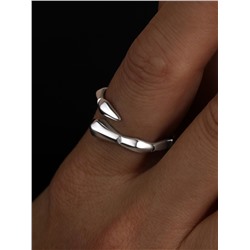 Серьги из серебра с фианитами родированные - Змеи С5392р