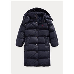 Girls 2-6x Water-Repellent Long Down Jacket