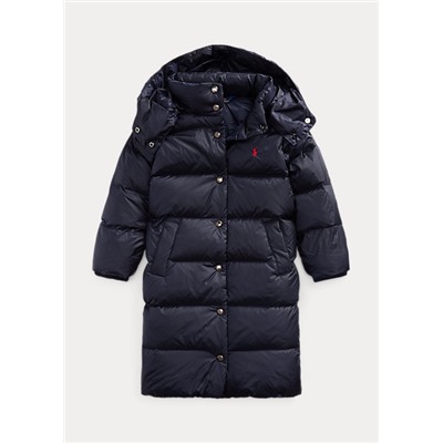 Girls 2-6x Water-Repellent Long Down Jacket