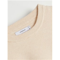 Kurzes Top aus Rippstrickjersey