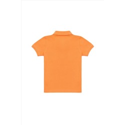 Erkek Çocuk Turuncu Basic Polo Yaka Tişört