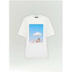 Футболка из хлопка, B3217/plage