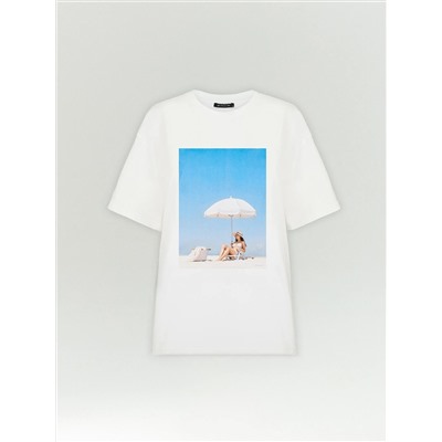 Футболка из хлопка, B3217/plage