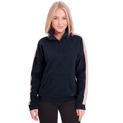 Damen Sweatshirt mit Troyerkragen