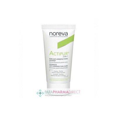 Noreva Actipur 3en1 Soin Anti Imperfections Intensif Peaux Sensibles à Imperfections 30ml