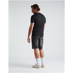 Slim Fit Denim Shorts, Men, Grey