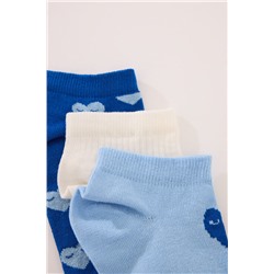Pack 3 calcetines cortos corazones