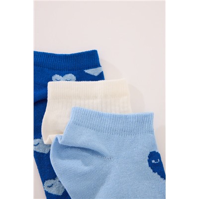 Pack 3 calcetines cortos corazones