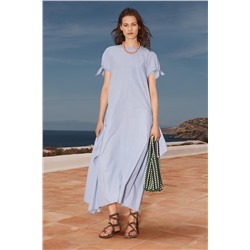 LIMITED EDITION STRIPED ASYMMETRIC DRESS