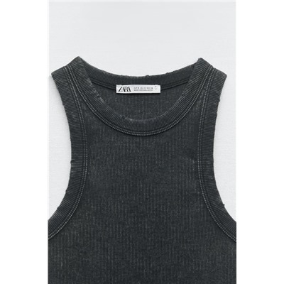 RIBBED FADED TOP