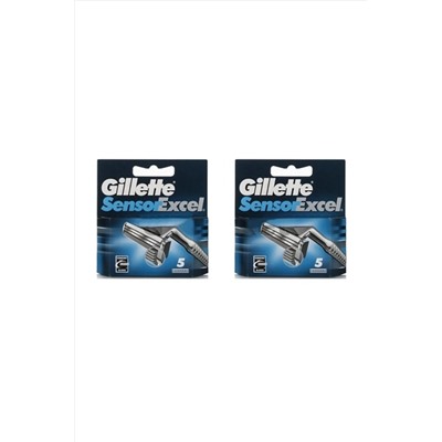 Gillette, Sensor Excel 5'li Yedek Tıraş Bıçağı Başlığı 2 Kutu
