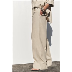PANTALÓN ANCHO CON LINO