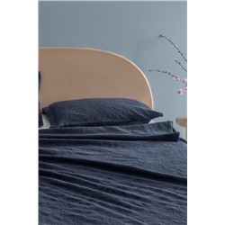 Chantal Tek Kişilik %100 Pamuk Yatak Örtüsü - Lacivert