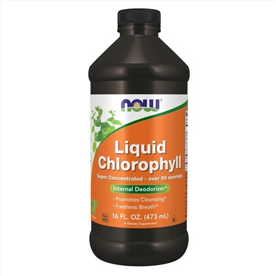 Now Foods, Liquid Chlorophyll, Хлорофилл в жидкости, 473мл, нейтральный