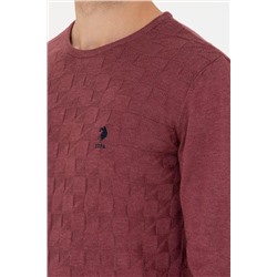 Erkek Bordo Basic Kazak