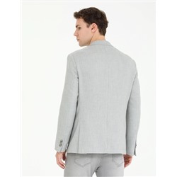 Gri Slim Fit Spor Ceket