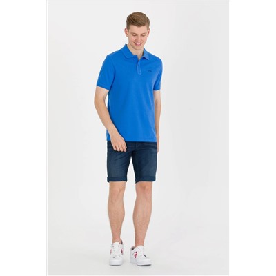 Erkek Saks Basic Polo Yaka Tişört