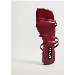 Sandalia tiras múltiples -  Mujer | MANGO OUTLET Melilla