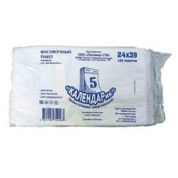 Пакет фасовочный Календарь 24х39см (100шт) 6мкм ПНД (90ту)
