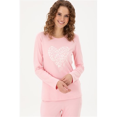 Kadın Pembe Pijama Takımı